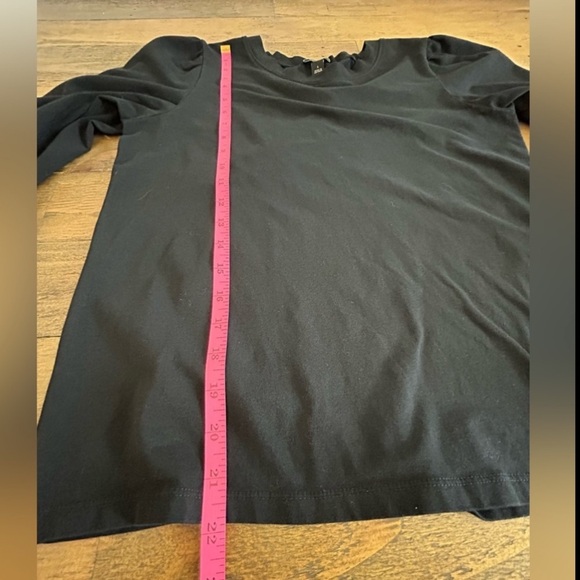 BUNDLE Of H&M Black top sheer sleeves and ANN TAYLOR quarter sleeve top - Picture 10 of 16